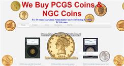Desktop Screenshot of coinspcgs.com